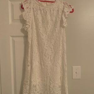 White lace dress